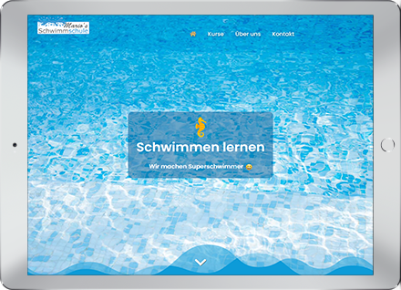 Websitegestaltung Marios Schwimmschule Staufen